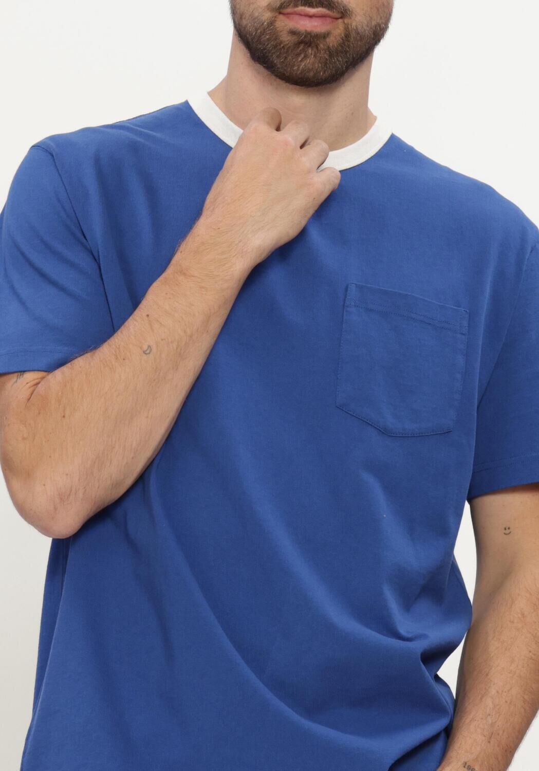 Blauwe FOR&Eacute;T T-shirt RINGER TSHIRT - large