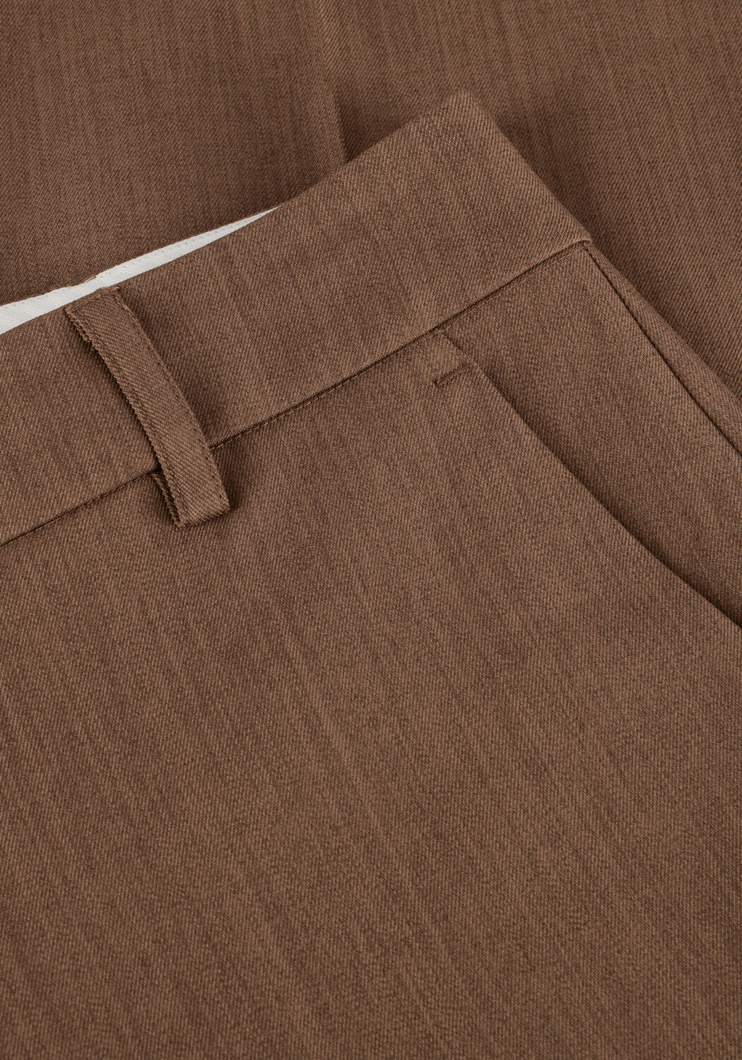 Bruine SECOND FEMALE Wijde broek NEEL CLASSIC TROUSERS - large