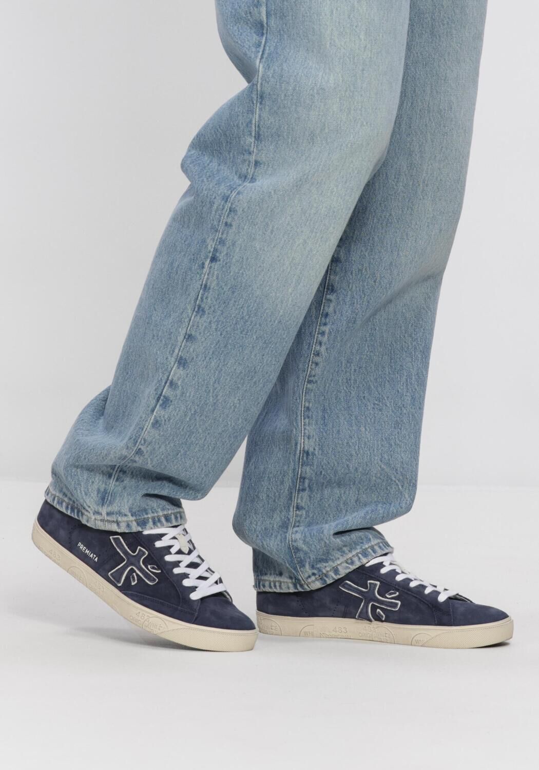 Blauwe PREMIATA Lage sneakers STEVEN - large
