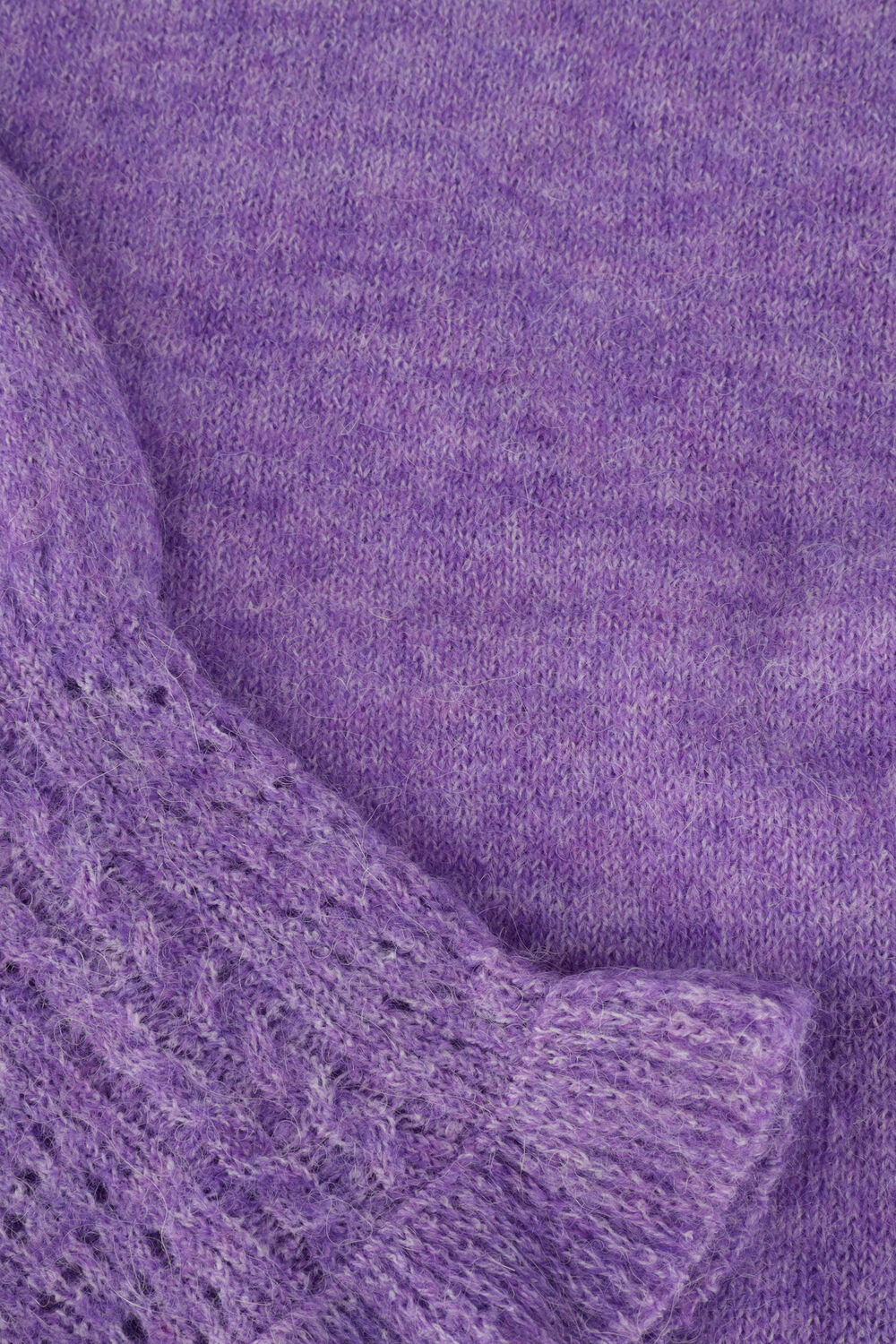 Paarse OBJECT Trui OPHELIA L/S KNIT PULLOVER - large