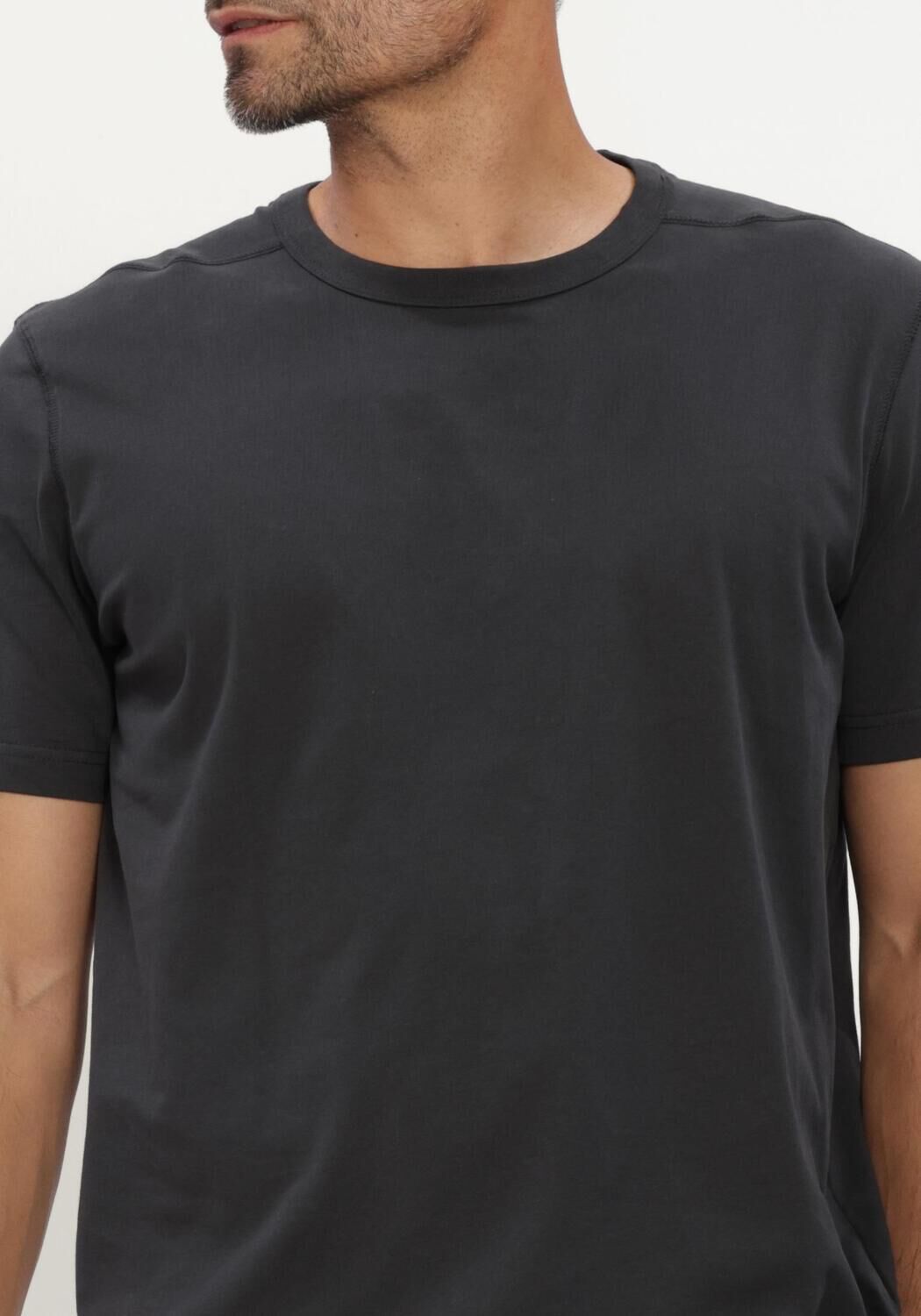 Antraciet CALVIN KLEIN T-shirt SS CLSC SUEDED JERSEY BADGE TEE - large