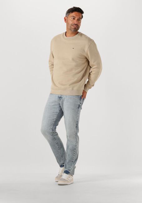 Beige TOMMY JEANS Trui TJM REG S FLAG CREW EXT - large