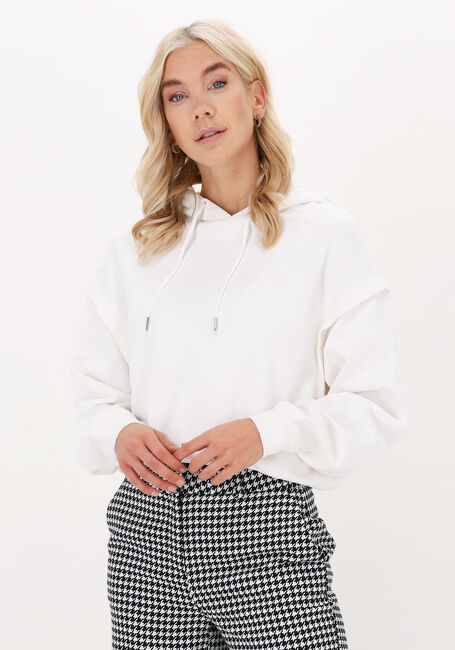 Gebroken wit ALIX THE LABEL Trui LADIES KNITTED ALIX HOODIE - large