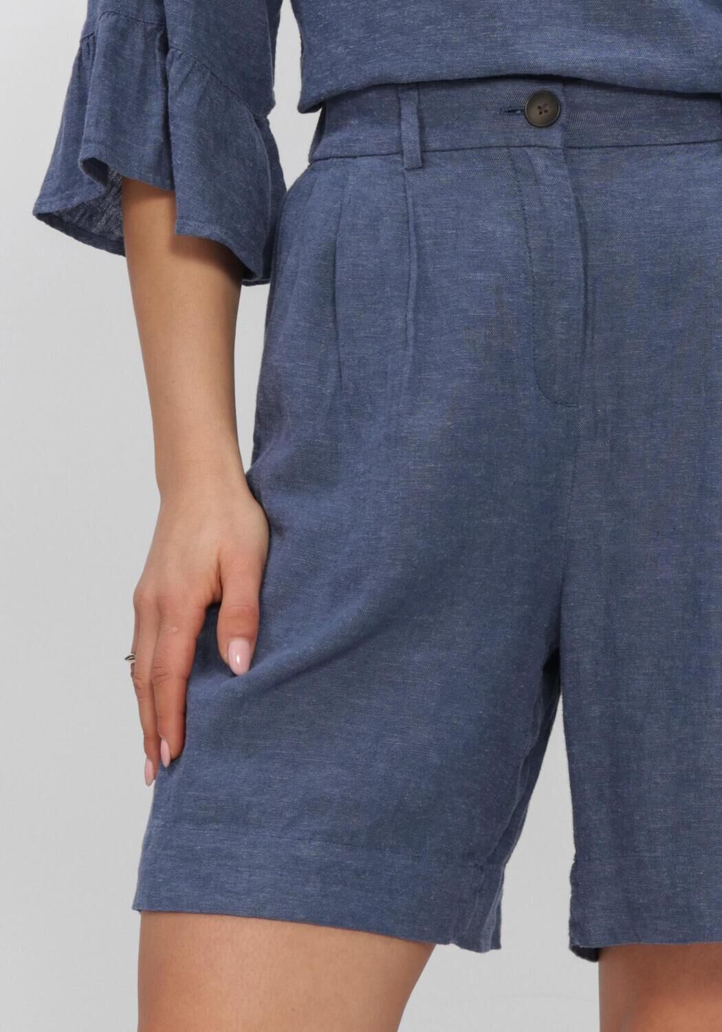 Blauwe MSCH COPENHAGEN Broeken MSCHVIANA GINIA HW SHORTS - large