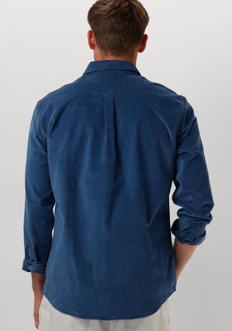 Blauwe ANERKJENDT Overhemd AKLEIF SOLID CORD SHIRT - large