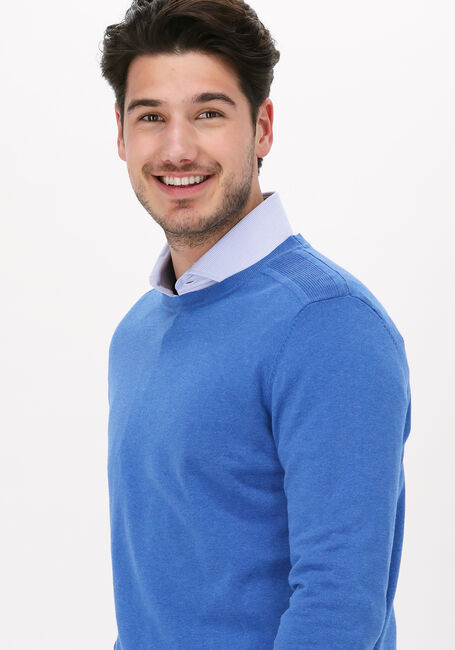 Blauwe SELECTED HOMME Trui SLHBERG CREW NECK NOOS - large