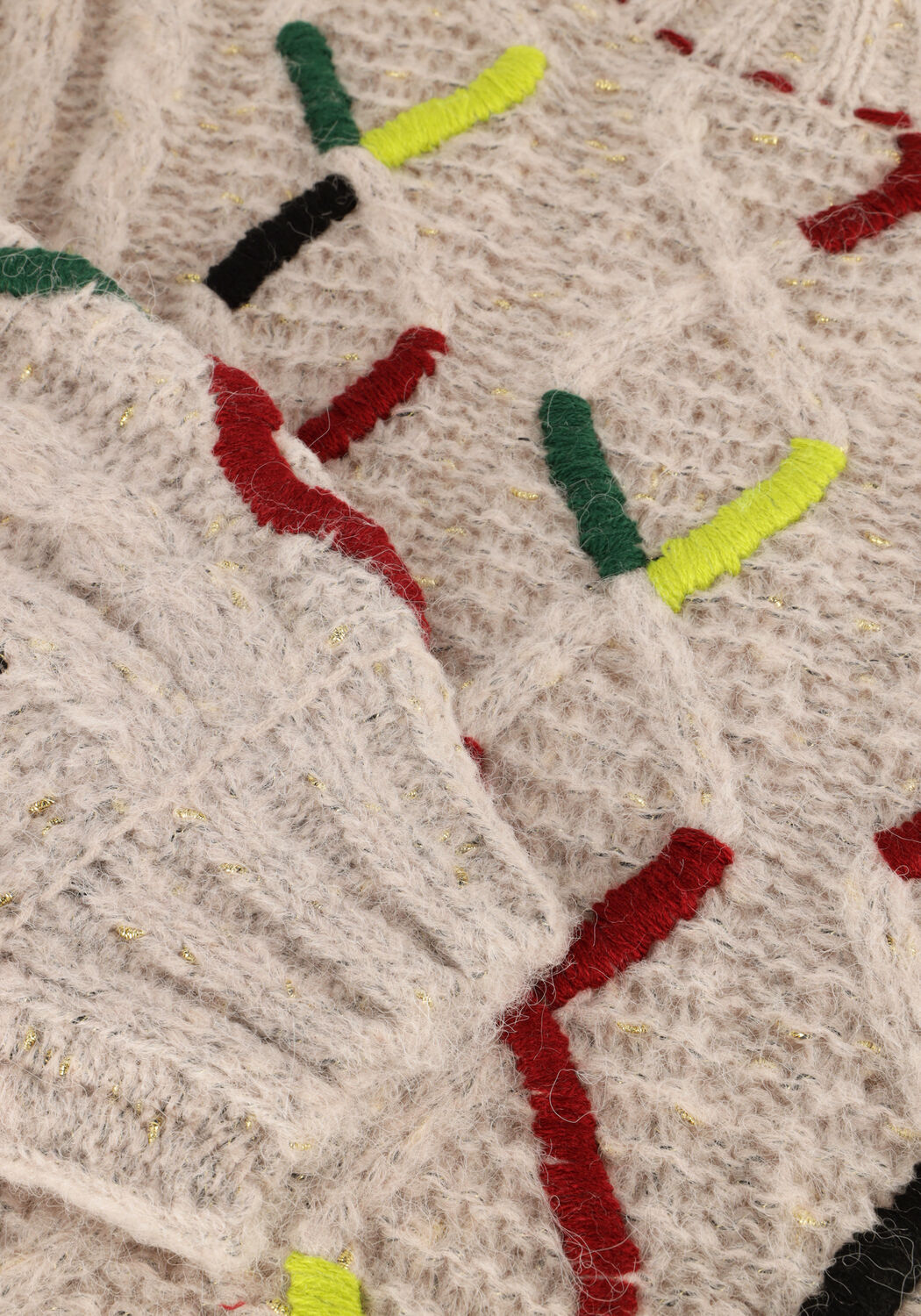 Roze POM AMSTERDAM Trui CABLE PINK - large