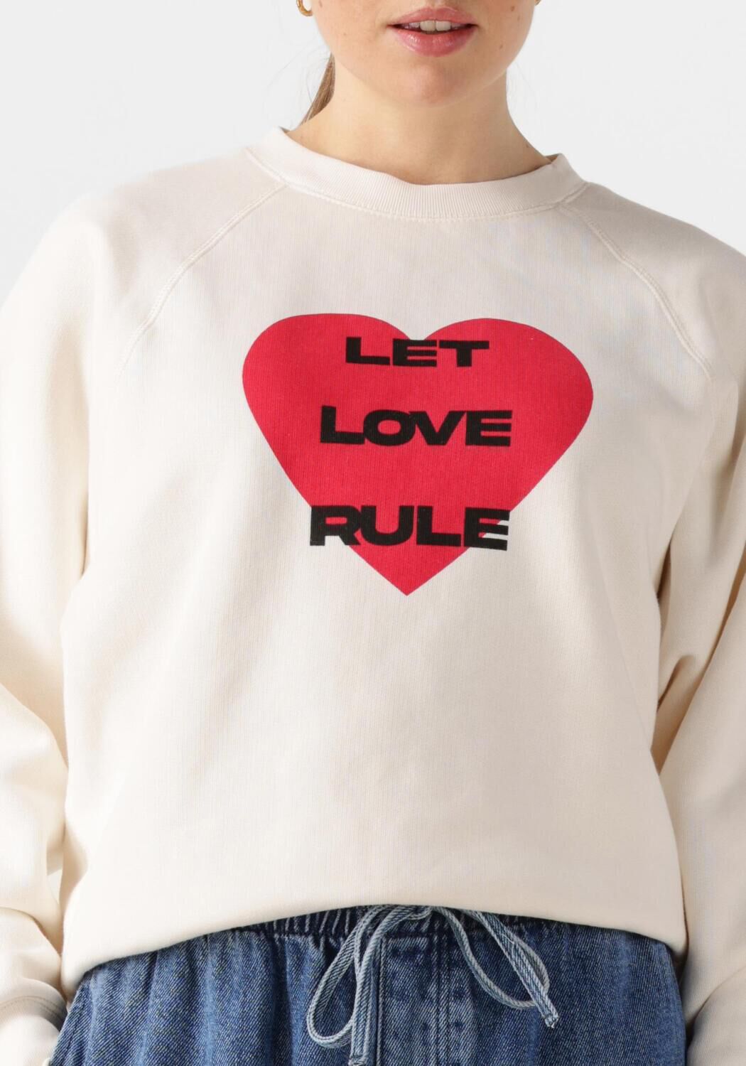 CATWALK JUNKIE Dames Truien & Vesten Graphic Sweater Ecru