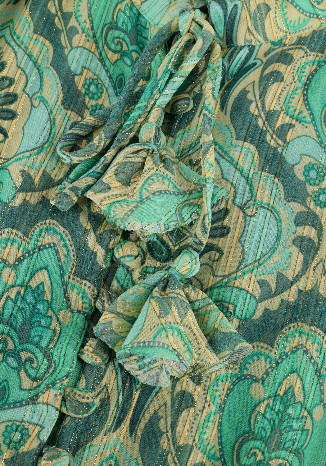 Groene JANICE Mini jurk ARI PRINT - large