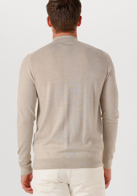 Beige PROFUOMO Coltrui PULLOVER MOCK NECK MERINO - large