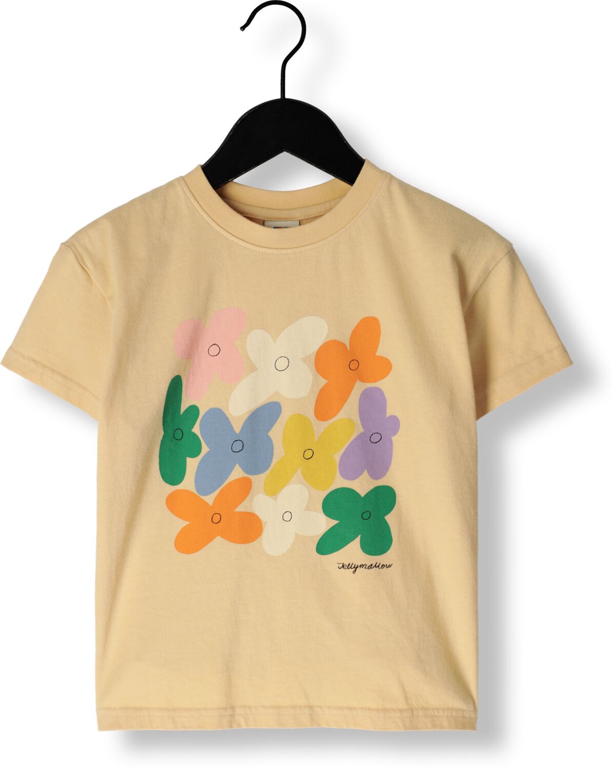 Jelly Mallow Meisjes Tops & T-shirts Flower T-shirt Geel-9Y