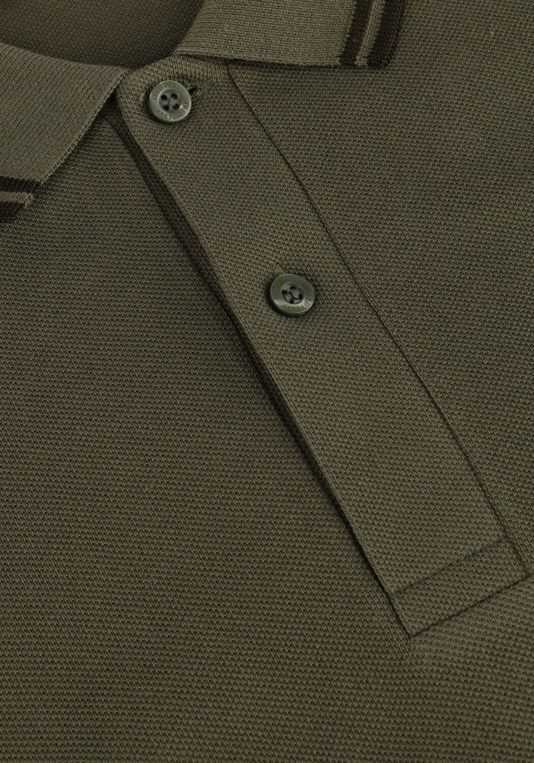 Donkergroene FRED PERRY Polo TWIN TIPPED FRED PERRY SHIRT LONG SLEEVE - large