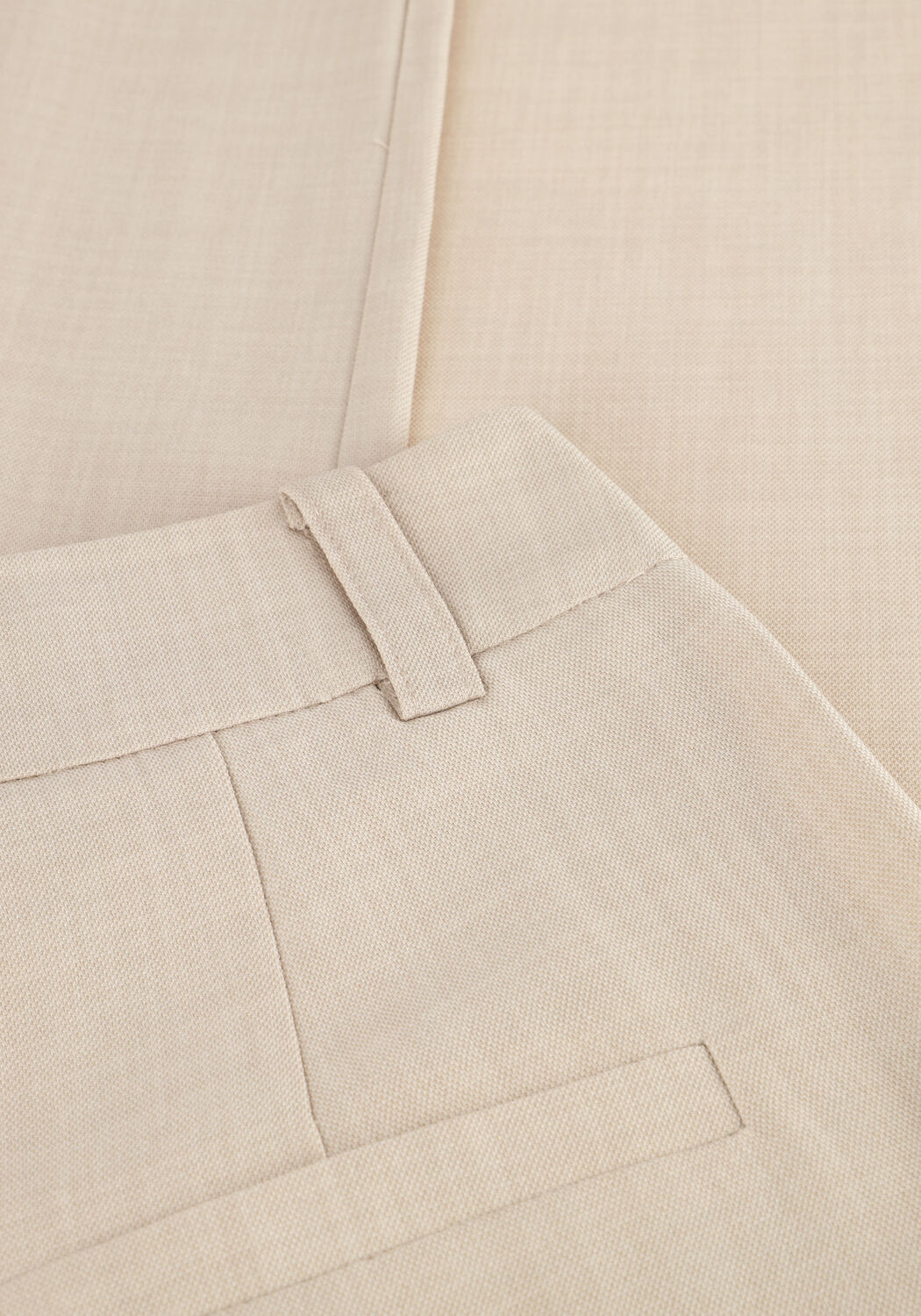 Beige MODSTR&Ouml;M Wijde broek GALEMD WIDE PANTS - large