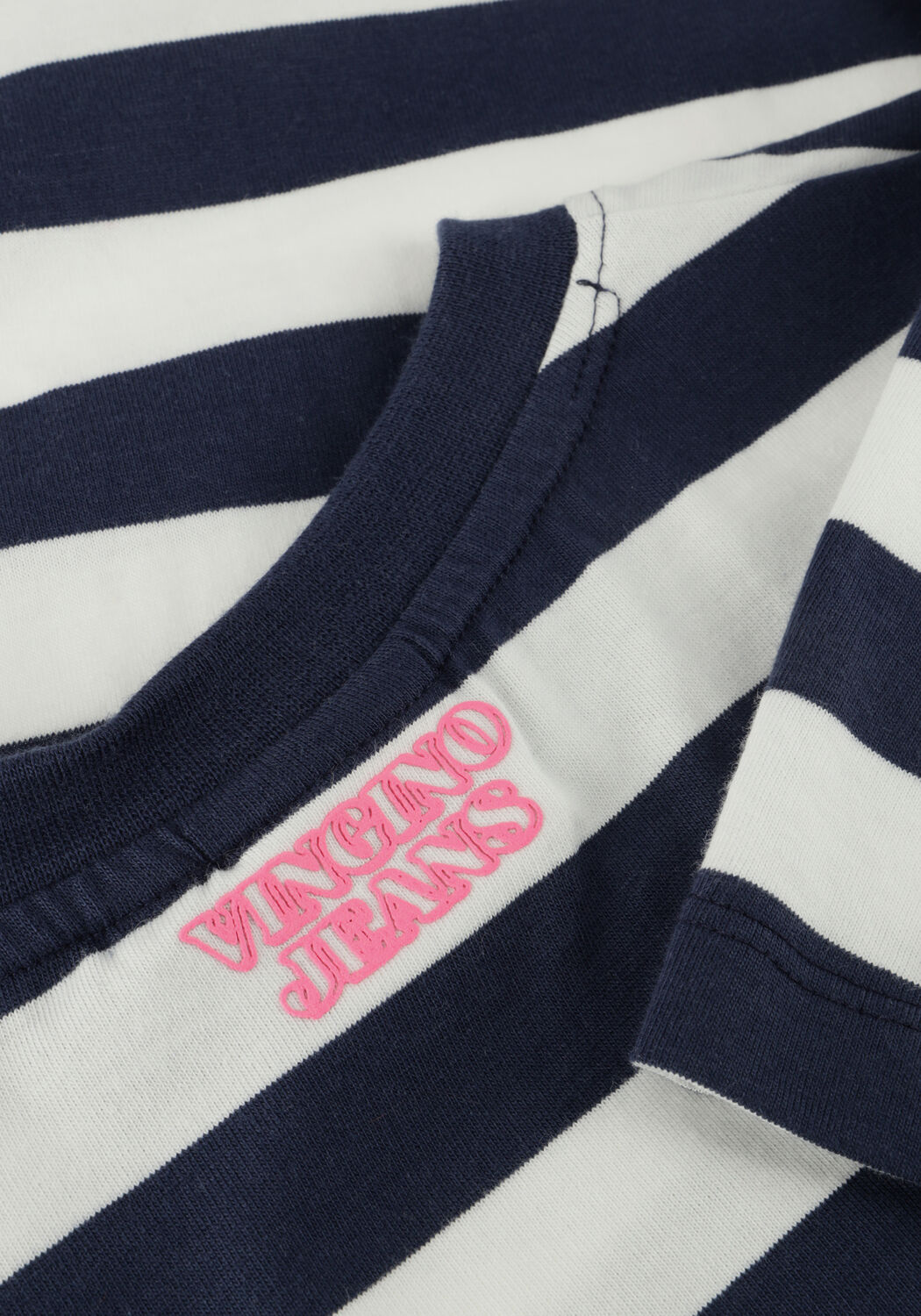 Donkerblauwe VINGINO T-shirt BASIC-TEE STRIPE - large