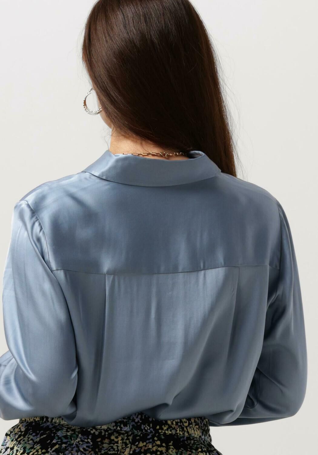 SECOND FEMALE Dames Blouses Galla Classic Shirt Lichtblauw