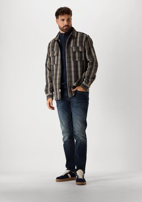 Donkerblauwe PME LEGEND Trui HALF ZIP COLLAR COTTON MOULINE - large