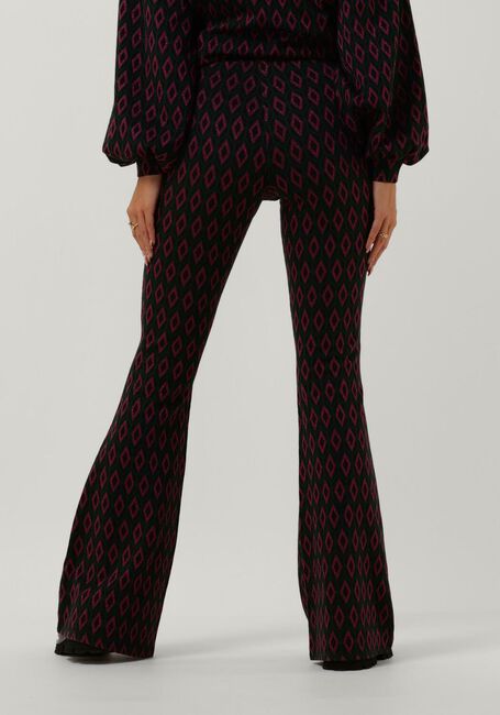 Paarse REFINED DEPARTMENT Wijde broek 95 IKAT KNIT - large