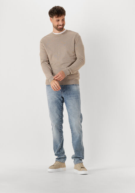 Beige SELECTED MEN Trui SLHBERG CREW NECK NOOS - large