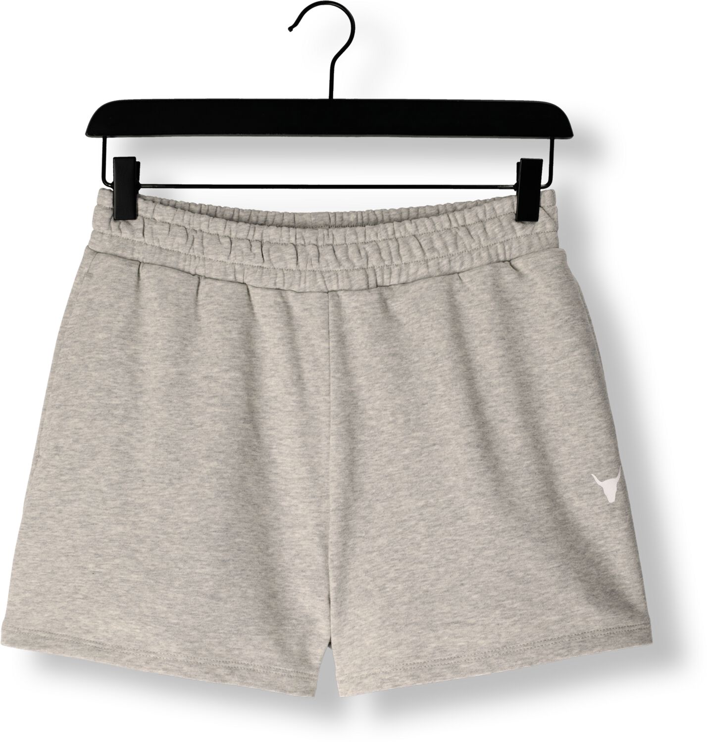 ALIX THE LABEL Dames Broeken Ladies Knitted Sweat Short Lichtgrijs