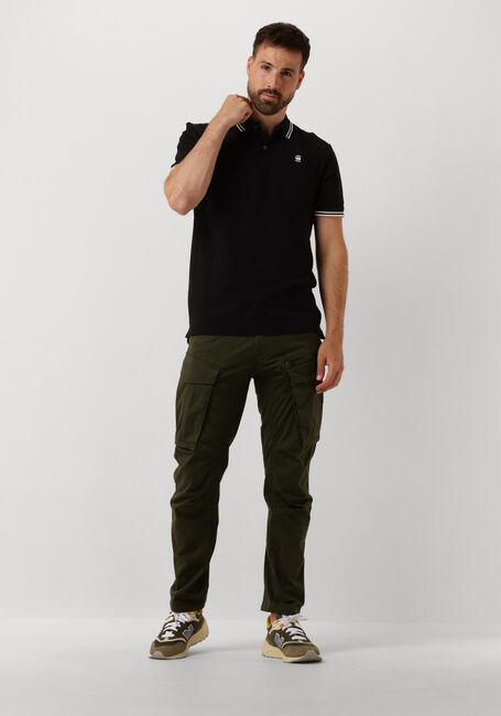 Zwarte G-STAR RAW Polo DUNDA SLIM STRIPE POLO S/S - large