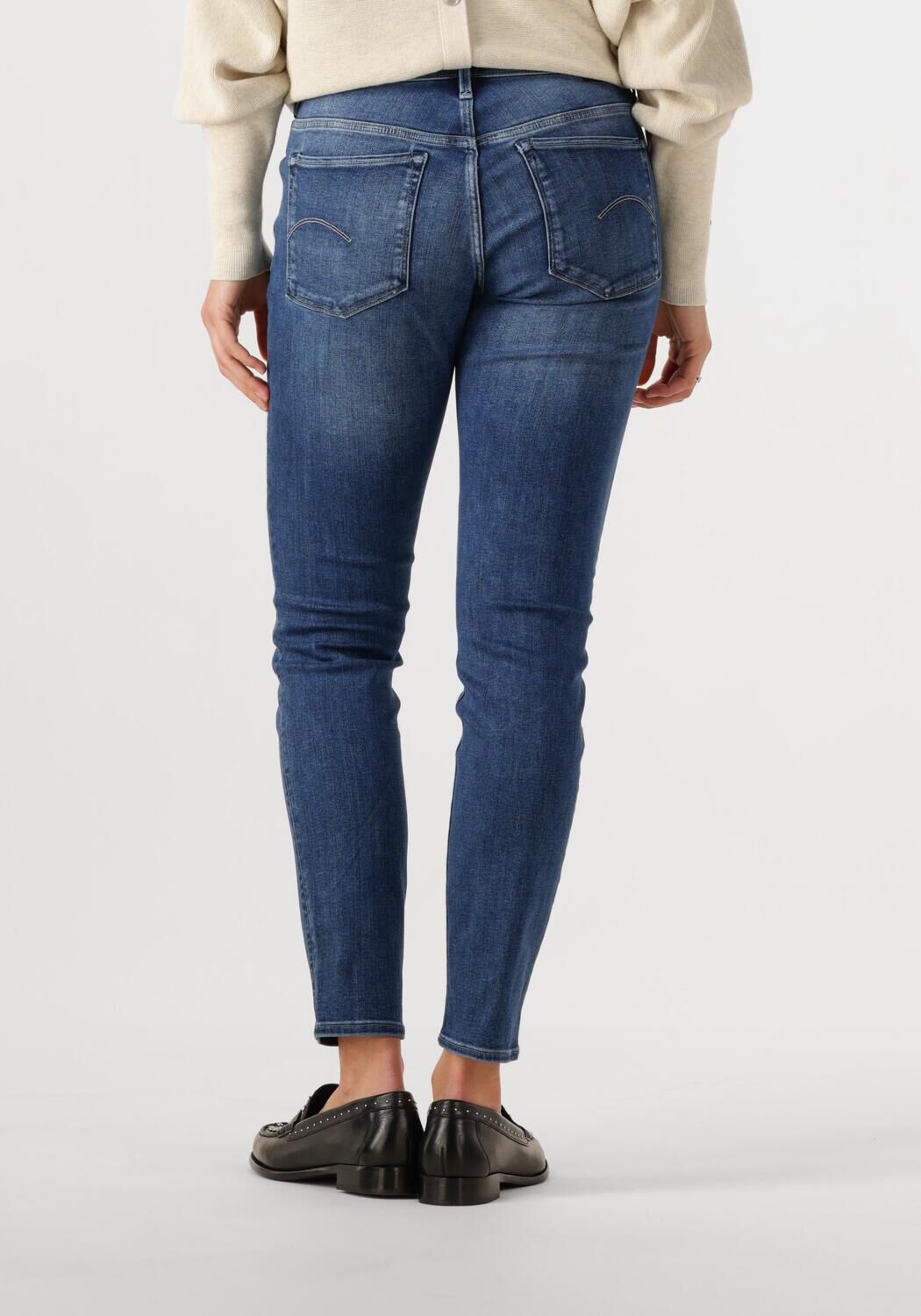 G-STAR RAW Dames Jeans 3301 Skinny Wmn Blauw