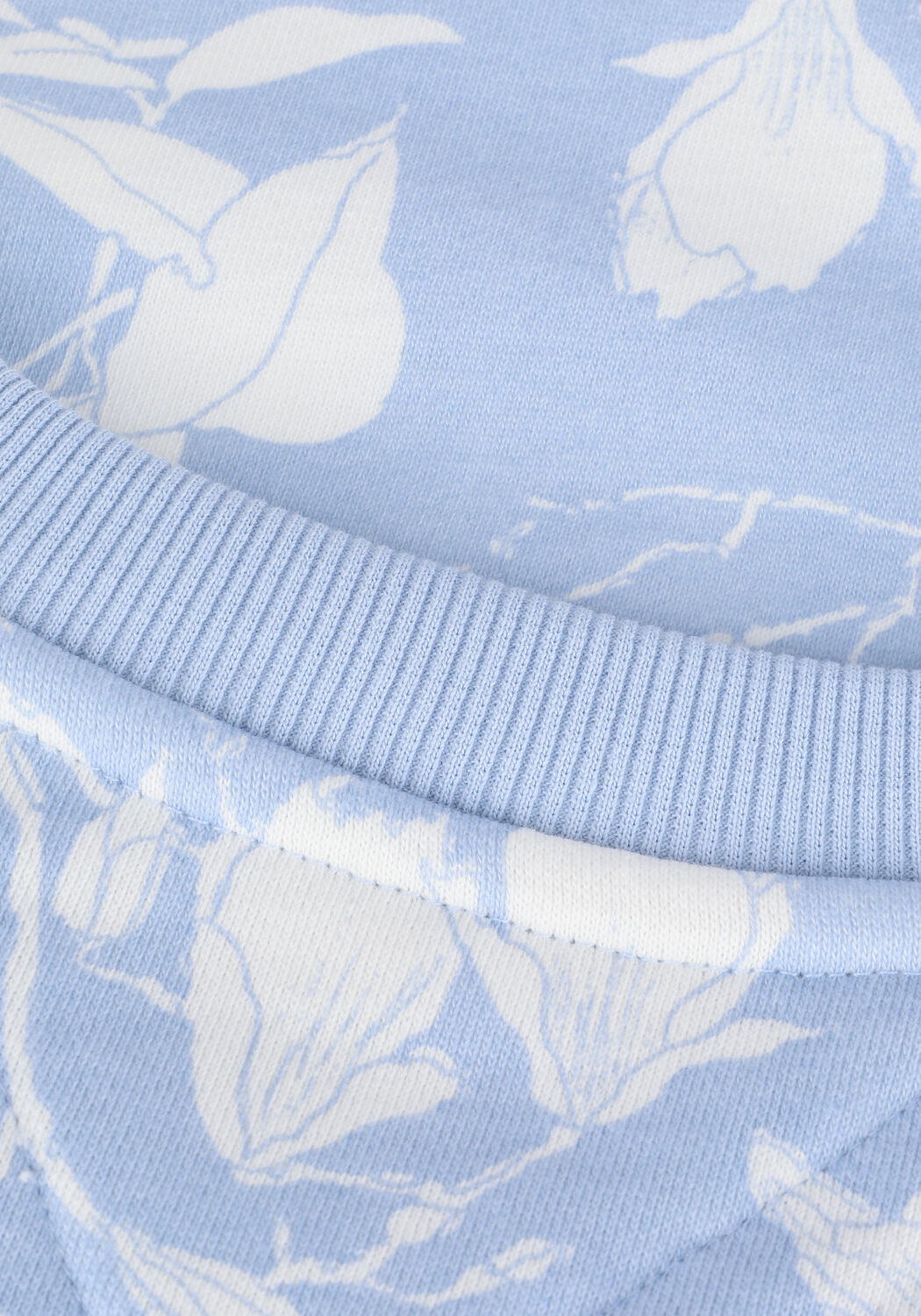 Lichtblauwe TOMMY JEANS Trui TJW AOP CREW - large