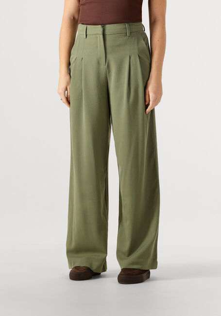 Khaki MSCH COPENHAGEN Wijde broek MSCHHENRIKA HW PANTS - large