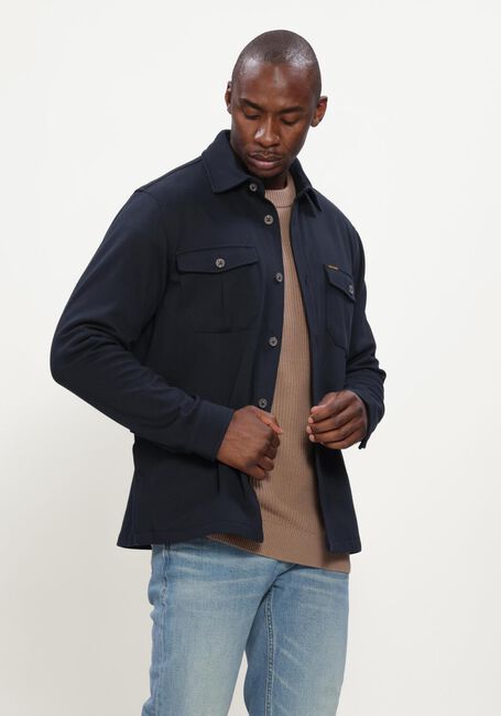 Donkerblauwe PME LEGEND Casual overhemd LONG SLEEVE SHIRT COMFORT HEAVY TWILL - large
