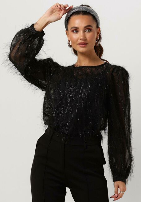 Zwarte YDENCE Trui TOP POPPY - large