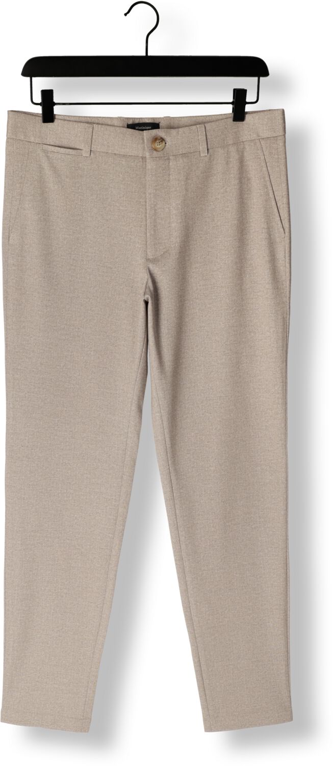 MATINIQUE Heren Broeken Maliam Jersey Pant Beige