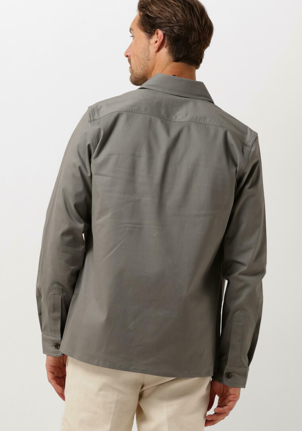PROFUOMO Heren Overshirts Overshirt Basic Groen