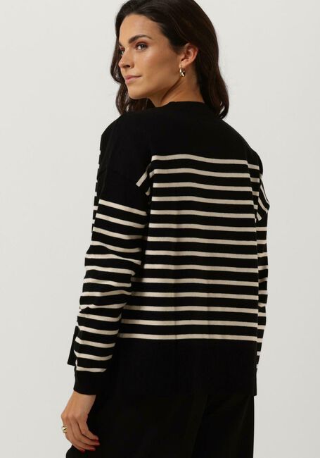 Zwarte CC HEART Trui CC HEART COLLINGS COMFY STRIPE KNIT BLOUSE - large