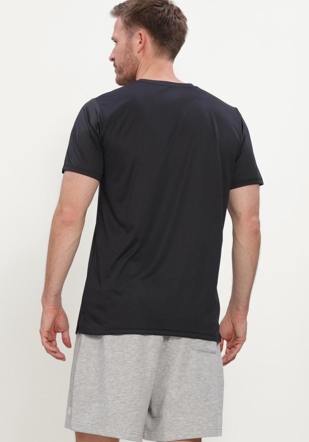 New Balance Heren Polo's & T-shirts Se Ss - Zwart, foto 3