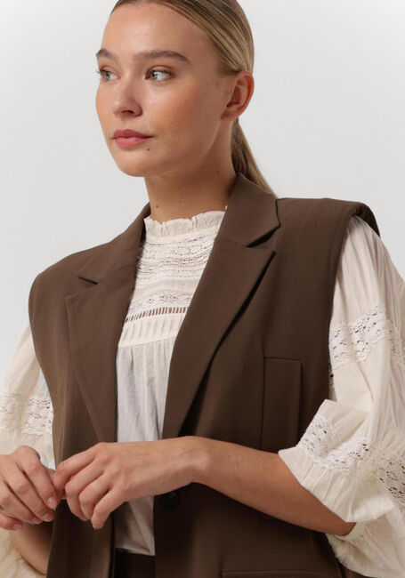 Bruine OBJECT Gilet SANNI WAISTCOAT - large