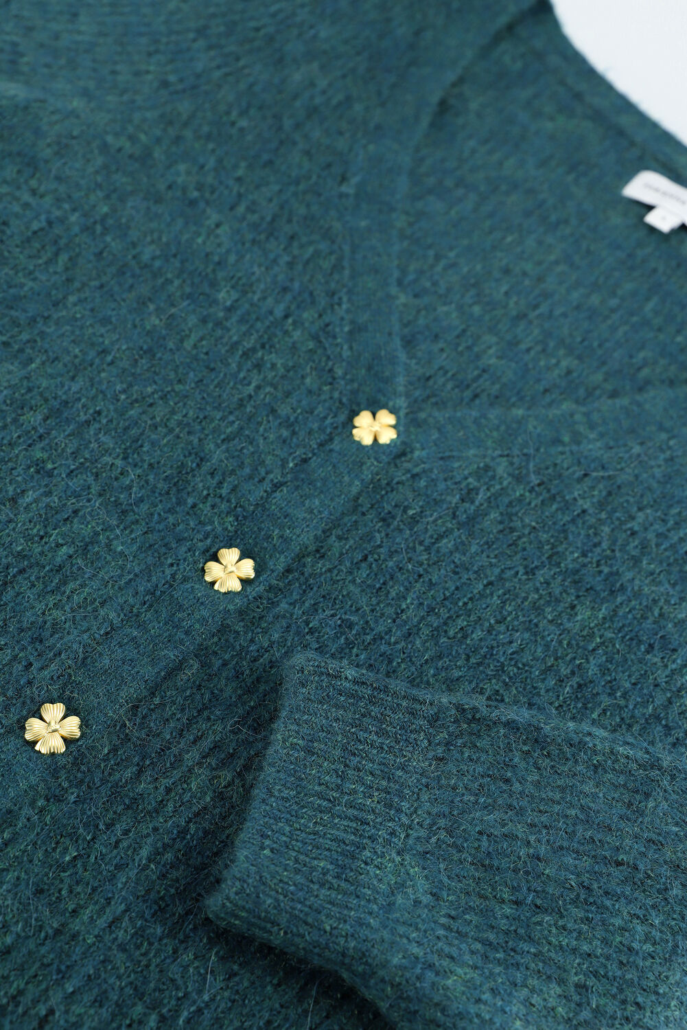 Groene FABIENNE CHAPOT Vest SALLY CARDIGAN LONG SLEEVE - large