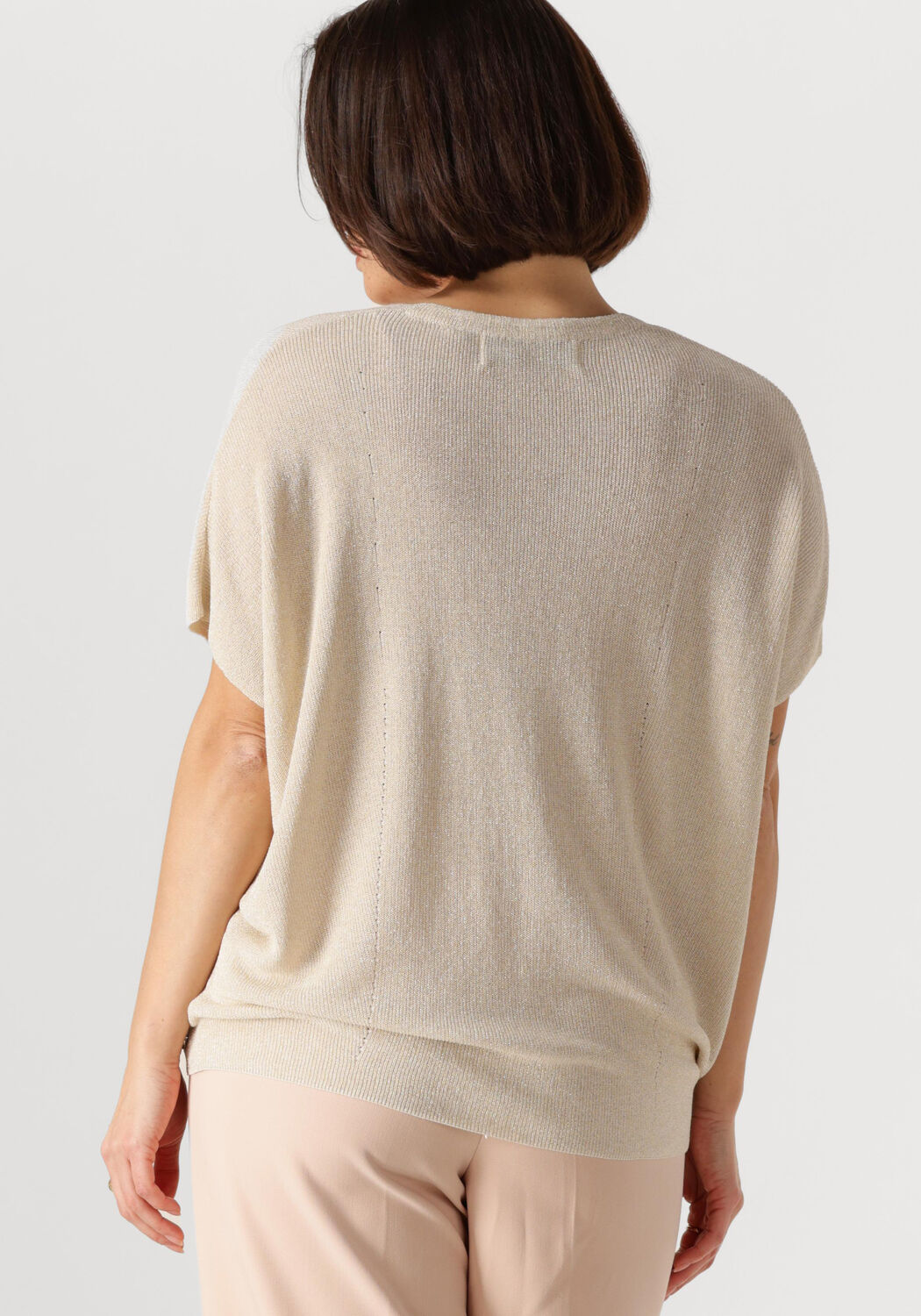 NUKUS Dames Tops & T-shirts Dina Top Lurex Gebroken Wit