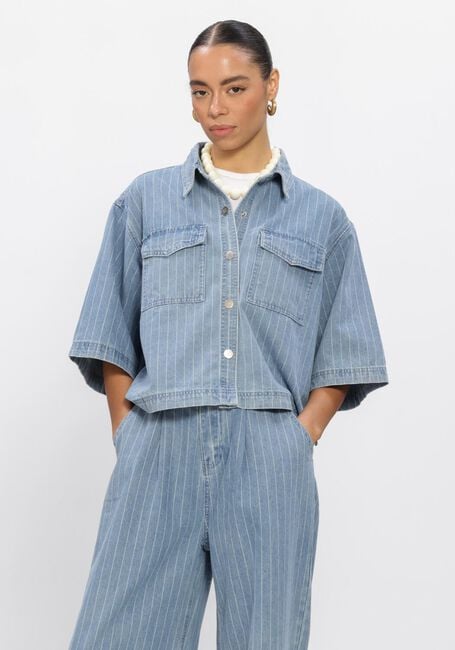 Lichtblauwe GRACE & MILA Spijkerjas SS2617014 - large