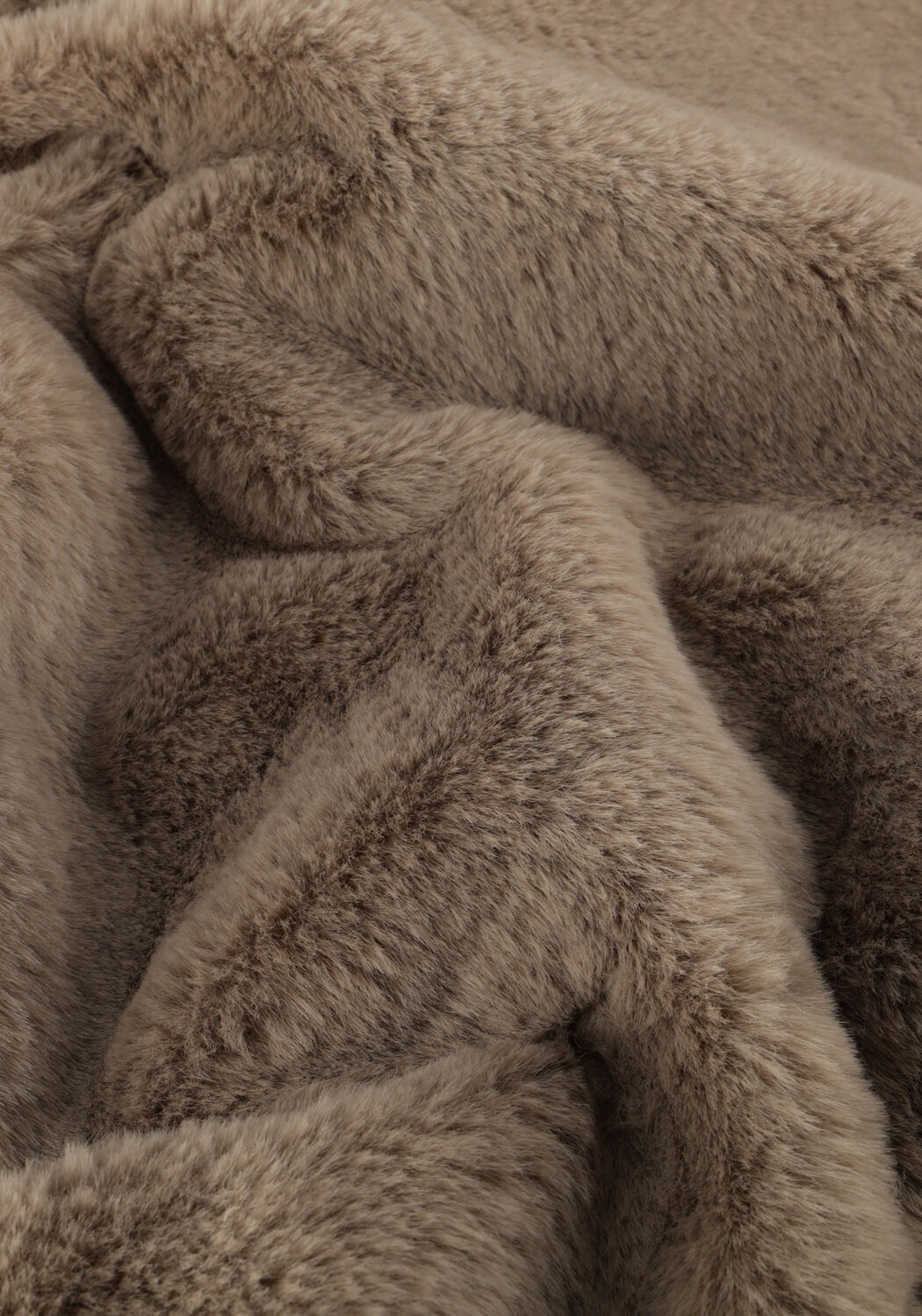 Taupe BEAUMONT Faux fur jas KORI BODYWARMER - large