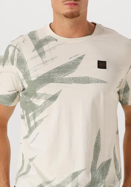 Groene PME LEGEND T-shirt SINGLE JERSEY PANEL PRINT - large