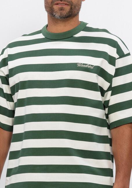 Multi WOODBIRD T-shirt WBBEAM STRIPE TEE - large