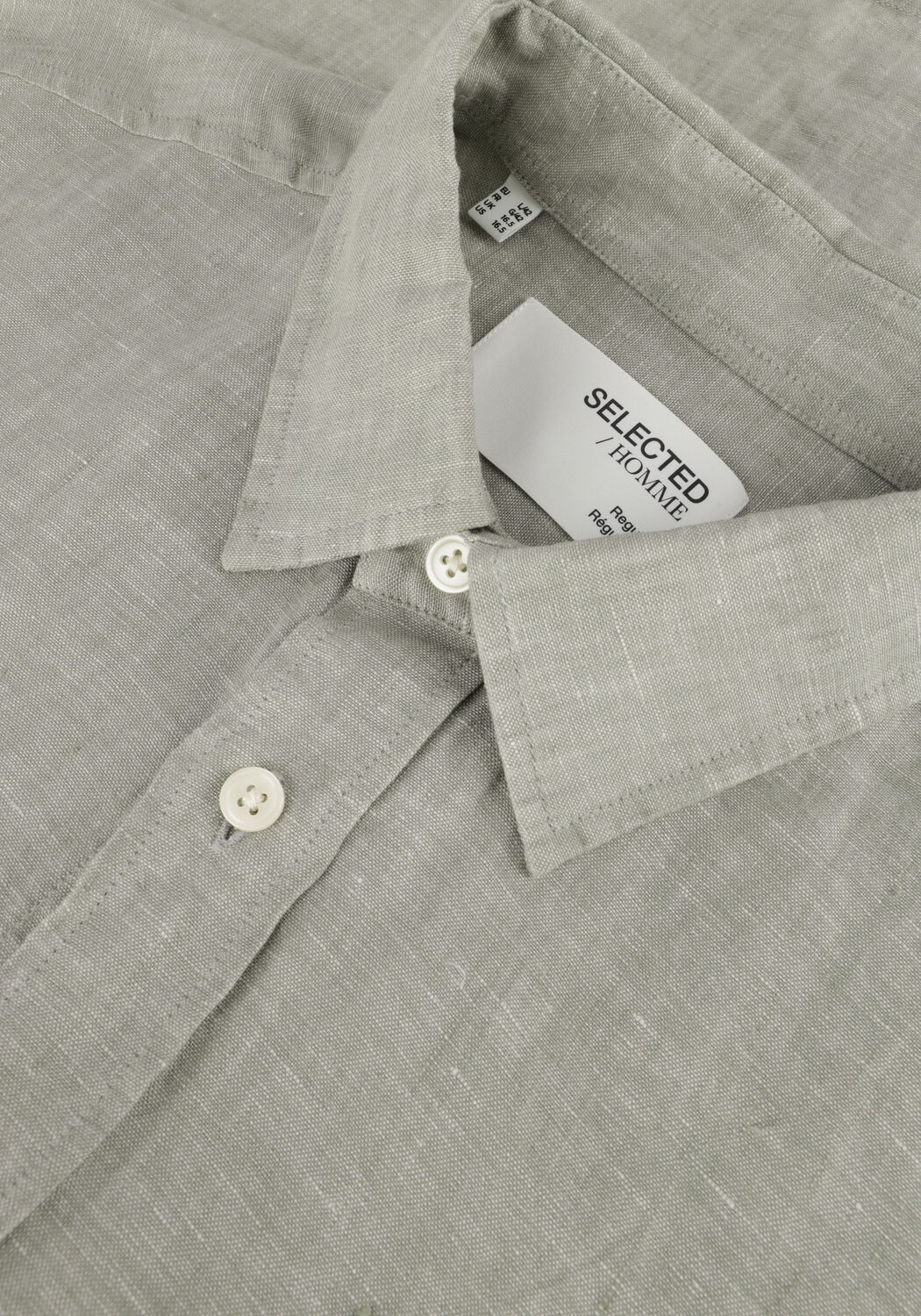 Groene SELECTED MEN Casual overhemd SLHREGKYLIAN MIX LS SHIRT - large