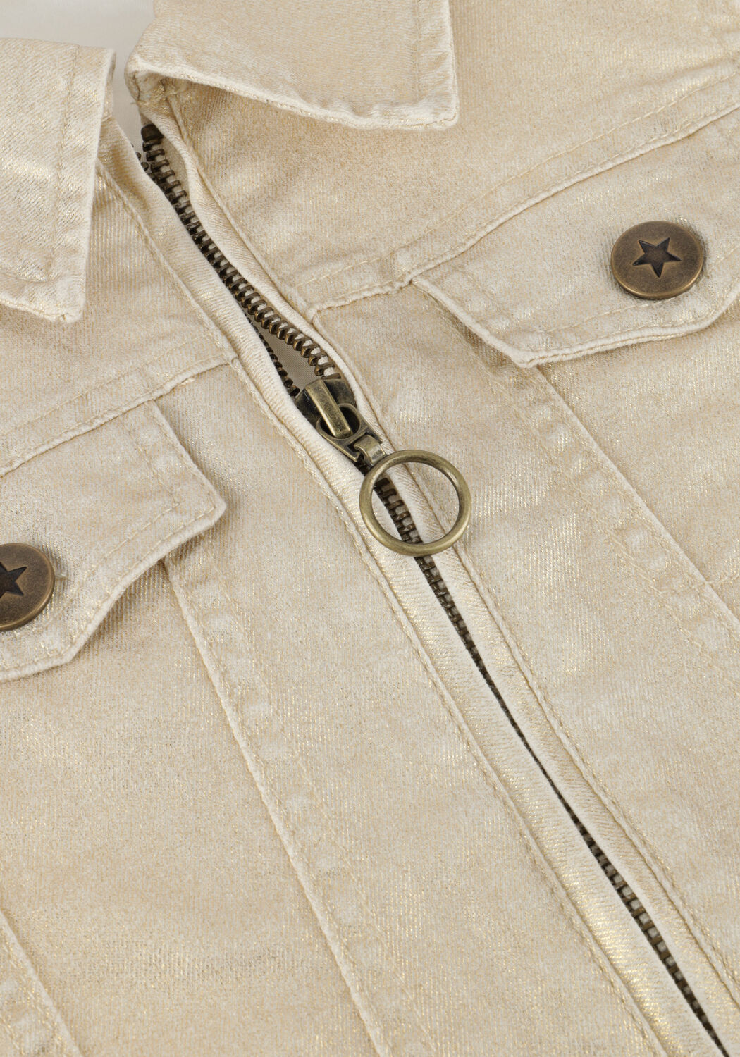 Gouden LIKE FLO Gilet FLO DENIM GILET - large