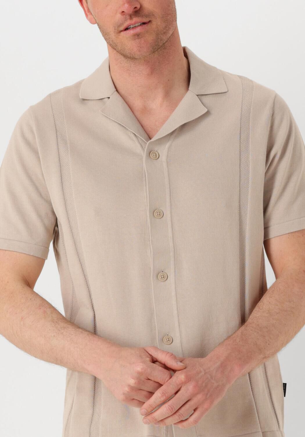 SAINT STEVE Heren Polo's & T-shirts Stefan Beige