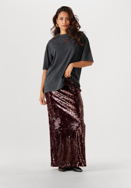 Grijze REFINED DEPARTMENT T-shirt MAGGY - large