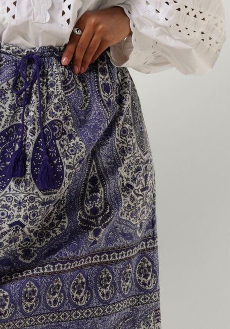 Blauwe ANTIK BATIK Maxirok TAJAR SKIRT - large