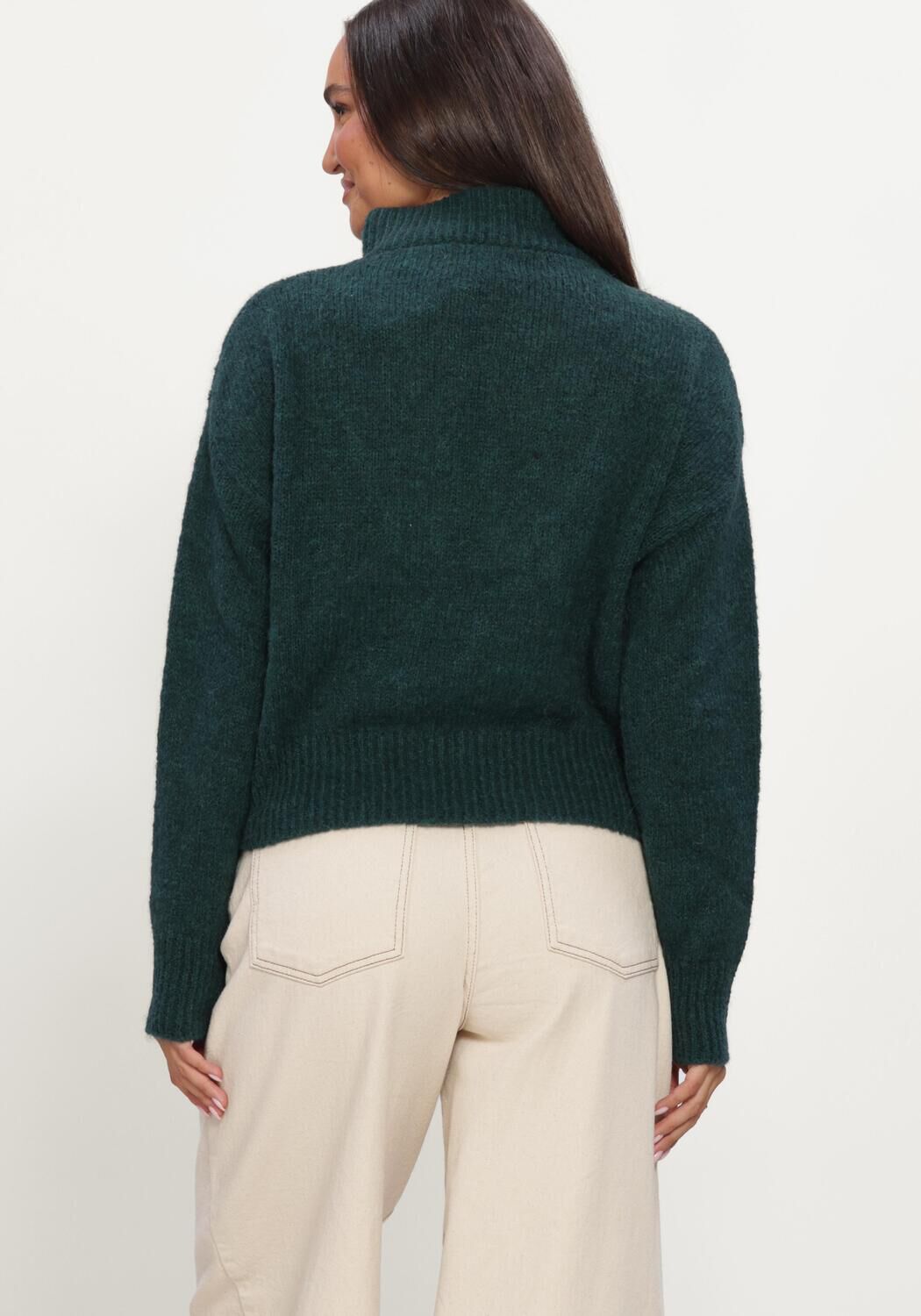 Donkergroene BY-BAR Trui BOXY BEAU PULLOVER - large
