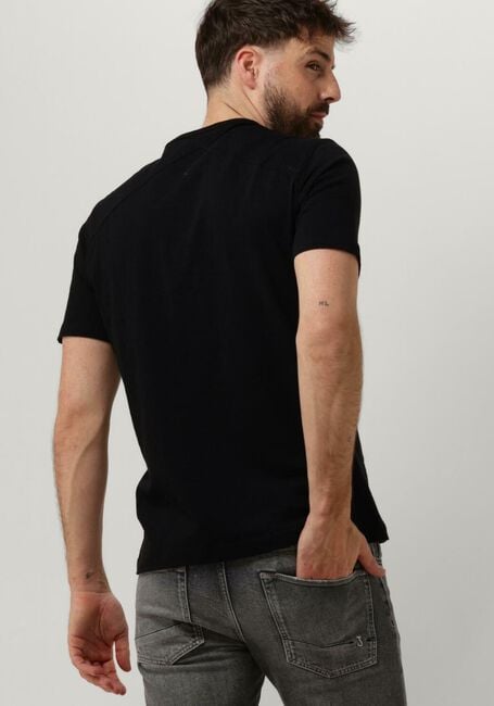 Zwarte CAST IRON T-shirt SHORT SLEEVE R-NECK ORGANIC COTTON SLUB ESSENTIAL - large