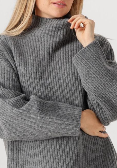 Grijze EDITED Mini jurk NEEA KNIT DRESS - large