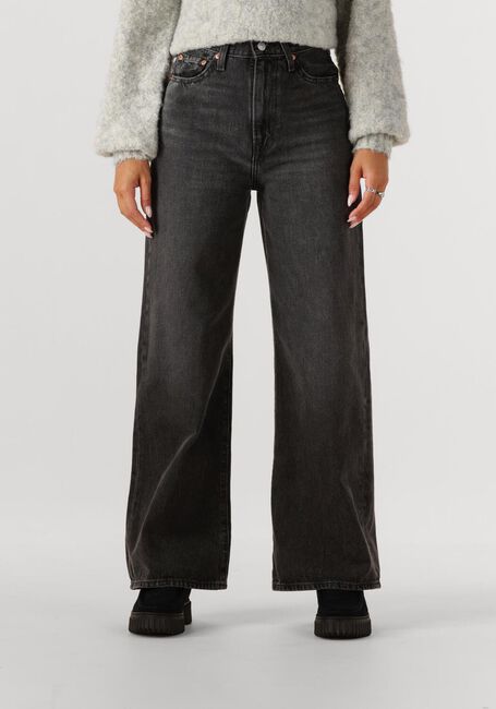 Donkergrijze LEVI'S Wide jeans RIBCAGE WIDE LEG H223 SWIPE UP - large