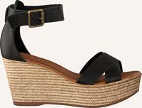 Zwarte RED-RAG Platte sandalen 79282 - medium